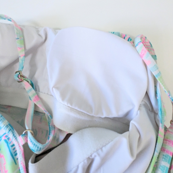 Lilly Pulitzer Adeli Perfect Match Meryl Luxletic Tennis Dress Pink Green Medium - Picture 10 of 10